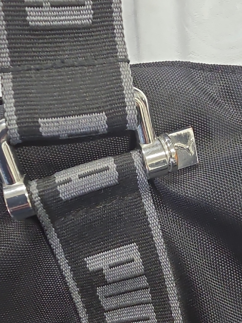 Puma Black & Grey Logo Shoulder Tote - Picture 7 of 12